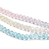 Transparent Painted Glass Beads Strands X1-DGLA-A034-T2mm-A21-4