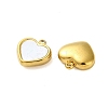 304 Stainless Steel with Synthetic Shell Charms LS-STAS-G338-06G-2