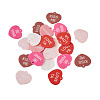 Beadthoven 30Pcs 6 Colors Valentine's Day Opaque Acrylic Pendants SACR-BT0001-03-11