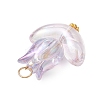 6Pcs Acrylic Beads Pendants PALLOY-JF03023-4
