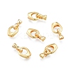 Brass Fold Over Clasps KK-A165-01G-2
