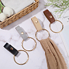 4Pcs 4 Colors PU Leather Towel Holder HJEW-CN0001-35-3