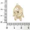 Brass Enamel Pendants KK-M308-04G-03-3