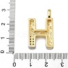 Brass Micro Pave Cubic Zirconia Pendants KK-B126-02G-H-3