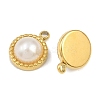 304 Stainless Steel ABS Imitation Pearl Charms STAS-Z166-21A-G-2