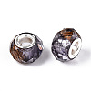 Transparent Resin Rondelle European Beads RESI-N044-01L-3