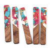 Transparent Resin & Walnut Wood Big Pendants RESI-TAC0017-70-A04-1