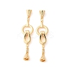 Brass Fold Over Clasps KK-L289-009G-1
