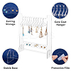 1 Set Transparent Acrylic Earring Hanging Display Stands EDIS-FH0001-07-4
