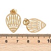 304 Stainless Steel Teardrop Stud Earrings EJEW-I320-06G-5
