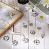 50Pcs 5 Style Tibetan Style Alloy Pendants FIND-SC0005-14-4