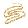 Brass Wheat Chains Necklaces for Women NJEW-B157-21G-4