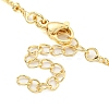 Brass Micro Pave Clear Cubic Zirconia Pendant Necklaces LS-NJEW-M220-05A-G-3