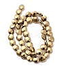 Electroplated Synthetic Non-magnetic Hematite Beads Strands G-L368-15B-02-2