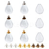 9Pcs 3 Styles Alloy Bead Cap Pendant Bails FIND-DR0001-20A-1