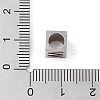 Tarnish Resistant 201 Stainless Steel European Beads STAS-M058-01W-P-3