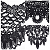 4Pcs 4 Style Milk Silk Embroidered Floral Lace Collar DIY-GF0005-39A-3