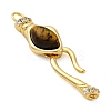 Brass S-Hook Clasps KK-U059-27G-01-2