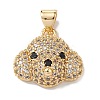 Brass Micro Pave Cubic Zirconia Pendants KK-M240-01F-2
