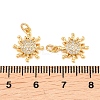 Brass Micro Pave Cubic Zirconia Charms KK-F927-09F-G-3
