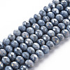 Opaque Baking Paint Glass Beads Strands EGLA-N006-010A-B03-1