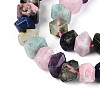 Natural Sodalite & Rhodonite & Prehnite & Amethyst & Rose Quartz & Flower Amazonite & Sunstone Beads Strands G-N358-01A-01-4