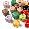 20Pcs Baking Paint Opaque Acrylic Beads OACR-YW0004-29-2