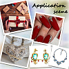15 Styles Transparent Acrylic Rhinestone Cabochons MACR-SC0001-39-5
