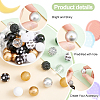   1 Set Mixed Style Acrylic Round Beads Sets SACR-PH0001-52D-4