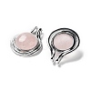 Natural Rose Quartz Pendants G-M405-06P-03-2