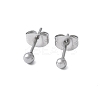 304 Stainless Steel Stud Earrings for Women LS-EJEW-E603-06B-P-1