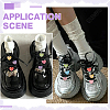16Pcs 8 Colors Heart Resin Shoes Shoe Buckle Clips HJEW-HY00092-5