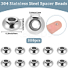 304 Stainless Steel Beads STAS-BBC0009-89B-2
