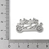 304 Stainless Steel Filigree Pendants STAS-E501-12P-3