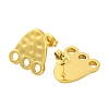 Ion Plating(IP) 304 Stainless Steel Footprint Stud Earrings EJEW-D281-10G-2