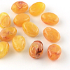 Oval Imitation Gemstone Acrylic Beads OACR-R052-06-1