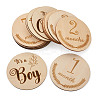 Basswood Milestone Cards WOOD-TA0001-41A-2