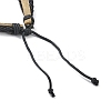 PU Leather & Waxed Cords Triple Layer Multi-strand Bracelets BJEW-G709-06-3
