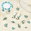40Pcs 10 Styles Alloy Pendant FIND-SC0008-95-4