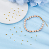 50Pcs Brass Crimp Beads KK-DC0004-57G-5