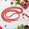 Wood Round Beads Pendant Decorations for Christmas Decorations HJEW-WH20003-49A-7