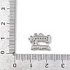Brass Micro Pave Clear Cubic Zirconia Pendants LS-KK-L238-20P-3