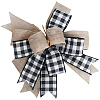 1Pc Christmas Linen Big Bowknot Decorations AJEW-CN0005-55B-7