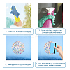 Waterproof PVC Colored Laser Stained Window Film Adhesive Stickers DIY-WH0256-072-3