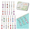 26Pcs 26 Styles Letter A~Z Acrylic Pendant Stitch Markers HJEW-NB00051-1