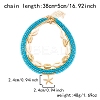 Bohemian Style Alloy Starfish Pendant Glass Seed Beads Natural Shell Beaded Multi Layered Necklaces FS-WG079D7-02-2