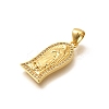 Religion Themed Rack Plating Brass Micro Pave Cubic Zirconia Pendants KK-L226-007G-04-2