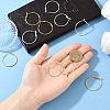 10Pcs Brass Hoop Earrings KK-YW0003-68G-5