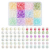 144G 12 Colors Transparent Spray Painted Glass Beads EGLA-TA0013-13-1