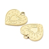 Ion Plating(IP) 316L Surgical Stainless Steel Pendants STAS-Q247-11G-2